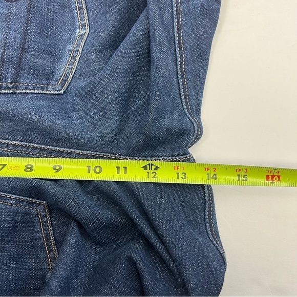 American Eagle Outfitters Womens Blue Jeans Sz 4 Tomgirl Button Fly Distress/Rip - Picture 13 of 15